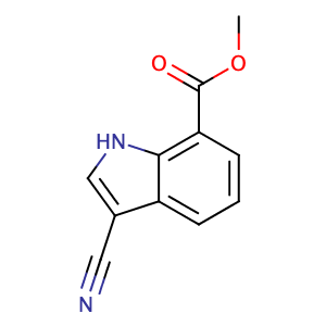 3-氰基-1H-吲哚-7-甲酸甲酯,Methyl 3-cyano-1H-indole-7-carboxylate