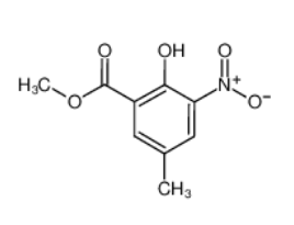 Methyl 2-hydroxy-5-methyl-3-nitrobenzenecarboxylate,Methyl 2-hydroxy-5-methyl-3-nitrobenzenecarboxylate