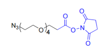 15-叠氮-4,7,10,13-四氧十五烷酸-N-琥珀酰亚胺基酯,Azido-PEG4-NHS Ester