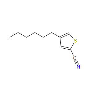 4-己基噻吩-2-甲腈,4-Hexylthiophene-2-carbonitrile