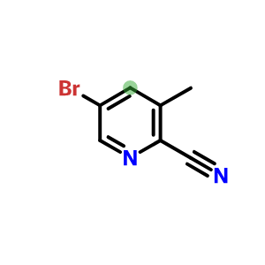 5-溴-3-甲基吡啶-2-甲腈,5-bromo-3-methylpicolinonitrile