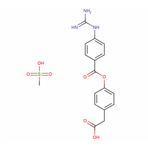 2-(4-((4-胍基苯甲酰基)氧基)苯基)乙酸甲磺酸盐,2-(4-((4-Guanidinobenzoyl)oxy)phenyl)acetic acid methanesulfonic acid salt