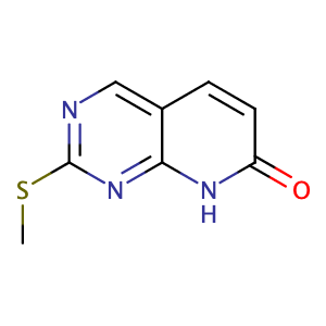2-甲硫基吡啶并[2,3-d]嘧啶-7(8H)-酮,2-(Methylthio)pyrido[2,3-d]pyrimidin-7(8H)-one