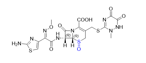 头孢曲松钠杂质10,(6R,7R)-7-((Z)-2-(2-aminothiazol-4-yl)-2-(methoxyimino)acetamido)-3-(((2-methyl-5,6-dioxo-1,2,5,6-tetrahydro-1,2,4-triazin-3-yl)thio) methyl)-8-oxo-5-thia-1-azabicyclo[4.2.0]oct-2-ene-2-carboxylic