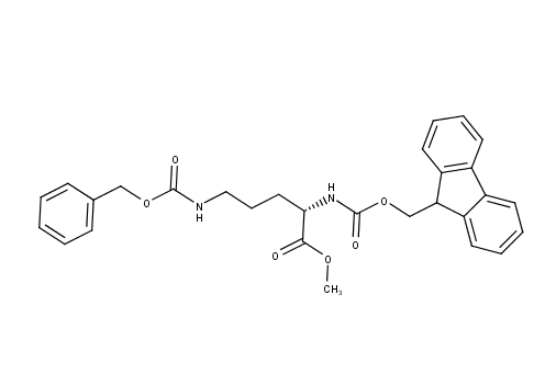 methyl (2S)-5-{[(benzyloxy)carbonyl]amino}-2-({[(9H-fluoren-9-yl)methoxy]carbonyl}amino)pentanoate
