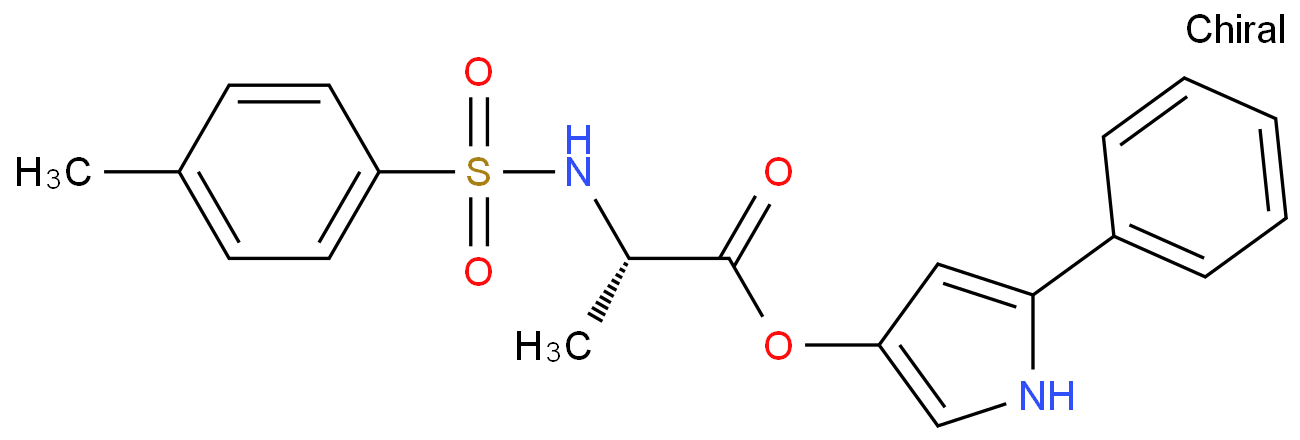 吡咯酯,3-(N-tosyl-L-alaninylazy)-5-phenylpyrrole