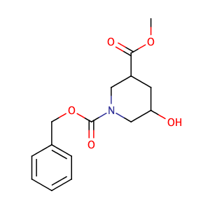 1-Cbz-5-羟基-3-哌啶甲酸甲酯,1-Benzyl 3-methyl 5-hydroxypiperidine-1,3-dicarboxylate