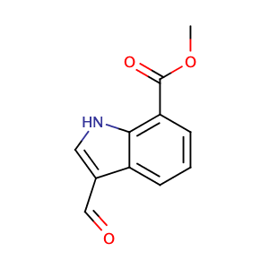 3-醛基-1H-吲哚-7-羧酸甲酯,Methyl 3-formyl-1H-indole-7-carboxylate