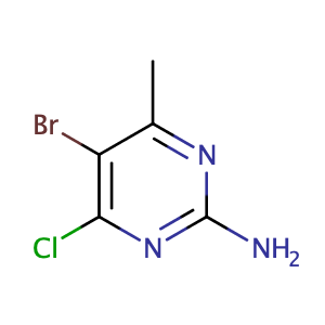 5-溴-4-氯-6-甲基嘧啶-2-胺,5-Bromo-4-chloro-6-methylpyrimidin-2-amine