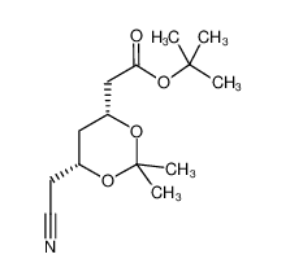(4R-cis)-6-氰甲基-2,2-二甲基-1,3-二氧六环-4-乙酸叔丁酯,(4R,6R)-tert-Butyl-6-cyanomethyl-2,2-dimethyl-1,3-dioxane-4-acetate