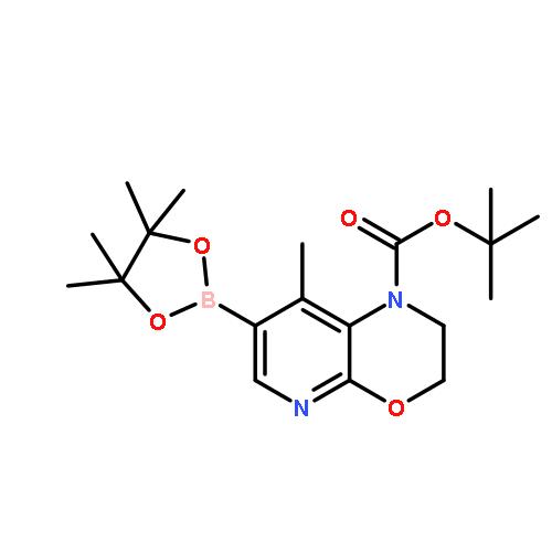 tert-butyl 8-methyl-7-(4,4,5,5-tetramethyl-1,3,2-dioxaborolan-2-yl)-2,3-dihydro-1H-pyrido[2,3-b][1,4]oxazine-1-carboxylate