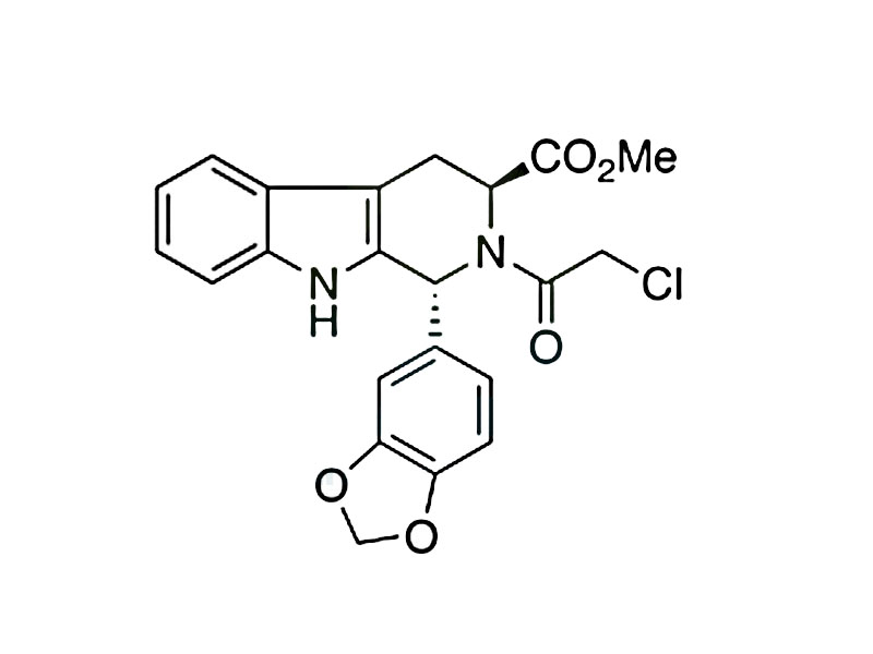 他达拉非中间体II 非对映异构体,(1R,3S)-1-(1,3-Benzodioxol-5-yl)-2-(2-chloroacetyl)-2,3,4,9-tetrahydro-1H-pyrido[3,4-b]indole-3-carboxylic Acid Methyl Ester
