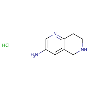 5,6,7,8-四氢-1,6-萘啶-3-胺盐酸盐,5,6,7,8-Tetrahydro-1,6-naphthyridin-3-amine hydrochloride