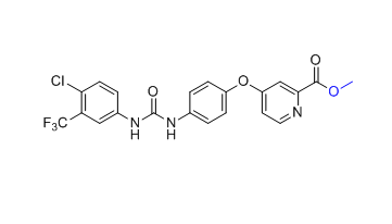 索拉非尼杂质04,methyl 4-(4-(3-(4-chloro-3-(trifluoromethyl)phenyl)ureido)phenoxy)picolinate