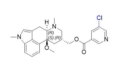 尼麦角林杂质03,((6aR,9R,10aS)-10a-methoxy-4,7-dimethyl-4,6,6a,7,8,9,10,10a-octahydroindolo[4,3-fg]quinolin-9-yl)methyl 5-chloronicotinate