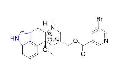 尼麦角林杂质04,((6aR,9R,10aS)-10a-methoxy-7-methyl-4,6,6a,7,8,9,10,10a-octahydroindolo[4,3-fg]quinolin-9-yl)methyl 5-bromonicotinate