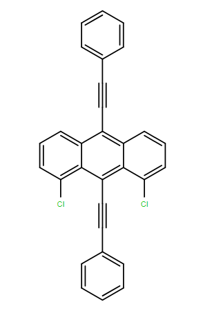 1,8-二氯-9,10-二苯乙炔基蒽,1,8-Dichloro-9,10-bis(phenylethynyl) anthracene