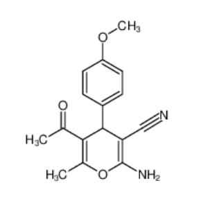 5-乙酰基-2-氨基-4-(4-甲氧苯基)-6-甲基-4H-吡喃-3-甲腈