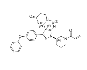 依鲁替尼杂质07,(R)-8-(1-acryloylpiperidin-3-yl)-10-(4-phenoxyphenyl)-3,4-dihydropyrazolo[4,3-e]pyrimido[1,2-c]pyrimidin-2(8H)-one