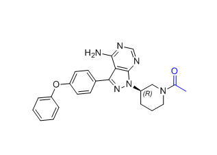 依鲁替尼杂质16,(R)-1-(3-(4-amino-3-(4-phenoxyphenyl)-1H-pyrazolo[3,4-d]pyrimidin-1-yl)piperidin-1-yl)ethan-1-one