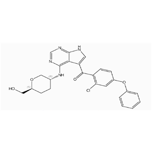 D-erythro-Hexitol, 1,5-anhydro-2-[[5-(2-chloro-4-phenoxybenzoyl)-7H-pyrrolo[2,3-d]pyrimidin-4-yl]ami