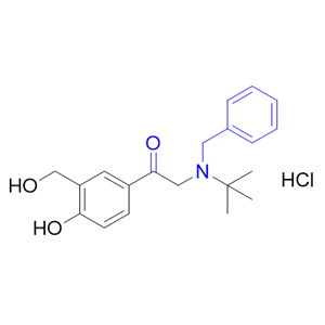 沙丁醇胺杂质07,2-(benzyl(tert-butyl)amino)-1-(4-hydroxy-3-(hydroxymethyl)phenyl)ethanone hydrochloride