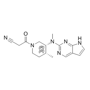 托法替尼杂质20,3-((3R,4R)-4-methyl-3-(methyl(7H-pyrrolo[2,3-d]pyrimidin-2-yl)amino)piperidin-1-yl)-3-oxopropanenitrile