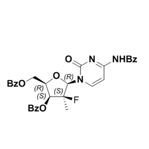 帕瑞昔布钠杂质23,(2R,3S,4S,5R)-5-(4-benzamido-2-oxopyrimidin-1(2H)-yl)-2-((benzoyloxy)methyl)-4-fluoro-4-methyltetrahydrofuran-3-yl benzoate