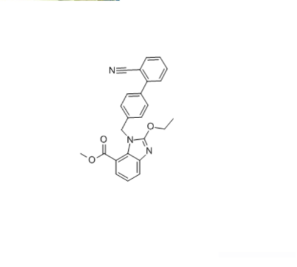 1-[(2'-氰基联苯-4-基)甲基]-2-乙氧基-1H-苯并咪唑-7-甲酸甲酯,Methyl 1-((2'-cyano-[1,1'-biphenyl]-4-yl)methyl)-2-ethoxy-1H-benzo[d]imidazole-7-carboxylate