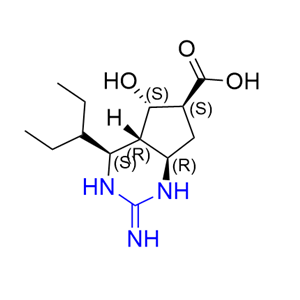帕拉米韦杂质25,(4S,4aR,5S,6S,7aR)-5-hydroxy-2-imino-4-(pentan-3-yl)octahydro-1H-cyclopenta[d]pyrimidine-6-carboxylic acid