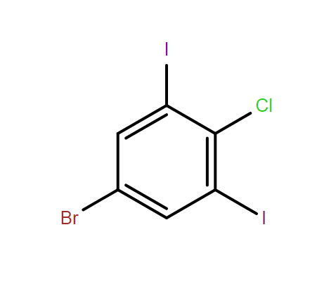5-溴-2-氯-1,3-二碘苯,Benzene, 5-bromo-2-chloro-1,3-diiodo-