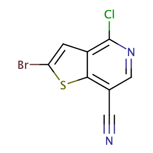 2-溴-4-氯噻吩并[3,2-c]吡啶-7-甲腈,2-Bromo-4-chlorothieno[3,2-c]pyridine-7-carbonitrile