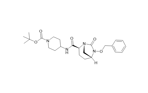 瑞来巴坦中间体 1,tert-butyl 4-((1R,2S,5R)-6-(benzyloxy)-7-oxo-1,6-diazabicyclo[3.2.1]octane-2-carboxamido)piperidine-1-carboxylate