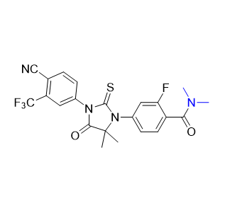 恩杂鲁胺杂质04,4-(3-(4-cyano-3-(trifluoromethyl)phenyl)-5,5-dimethyl-4-oxo-2-thioxoimidazolidin-1-yl)-2-fluoro-N,N-dimethylbenzamide