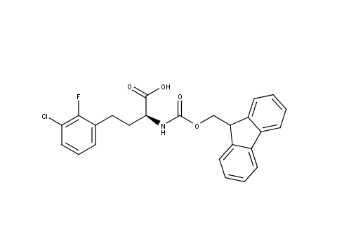 (2S)-4-(3-chloro-2-fluorophenyl)-2-({[(9H-fluoren-9-yl)methoxy]carbonyl}amino)butanoic acid