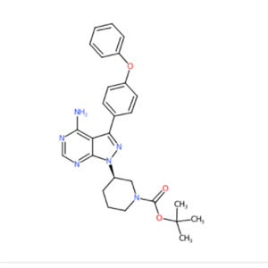 (R)-3-[4-氨基-3-(4-苯氧基苯基)-1H-吡唑并[3,4-D]嘧啶-1-基]哌啶-1-羧酸叔丁酯