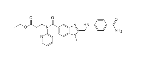 达比加群酯杂质E,3-(2-(((4-(((hexyloxy)carbonyl)carbamoyl)phenyl)amino)methyl)-1-methyl-N-(pyridin-2-yl)-1H-benzo[d]imidazole-5-carboxamido)propanoic acid