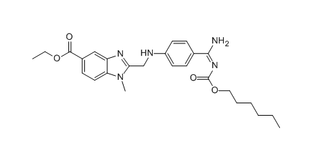达比加群酯杂质G,ethyl 2-(((4-(N-((hexyloxy)carbonyl)carbamimidoyl)phenyl)amino)methyl)-1-methyl-1H-benzo[d]imidazole-5-carboxylate