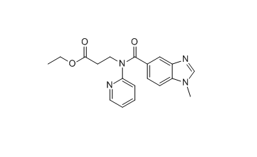 达比加群酯杂质H,ethyl 3-(1-methyl-N-(pyridin-2-yl)-1H-benzo[d]imidazole-5-carboxamido)propanoate