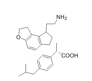 雷美替胺杂质C,(S)-2-(2,6,7,8-tetrahydro-1H-indeno[5,4-b]furan-8-yl)ethanamine (S)-2-(4- isobutylphenyl)propanoate