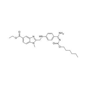 达比加群酯杂质G,ethyl 2-(((4-(N-((hexyloxy)carbonyl)carbamimidoyl)phenyl)amino)methyl)-1-methyl-1H-benzo[d]imidazole-5-carboxylate