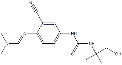 图卡替尼 N-8,(E)-N'-(2-cyano-4-(3-(1-hydroxy-2-methylpropan-2-yl)thioureido)phenyl)-N,N-dimethylformimidamide