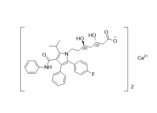 阿托伐他汀钙杂质B01,(3S,5R)-7-(2-(4-fluorophenyl)-5-isopropyl-3-phenyl-4-(phenylcarbamoyl)-1H-pyrrol-1-yl)-3,5-dihydroxyheptanoic acid