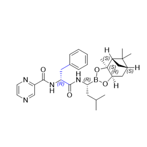 硼替佐米雜質(zhì)14,N-((R)-1-(((R)-3-methyl-1-((3aS,4S,6S,7aR)-3a,5,5-trimethylhexahydro-4,6-methanobenzo[d][1,3,2]dioxaborol-2-yl)butyl)amino)-1-oxo-3- phenylpropan-2-yl)pyrazine-2-carboxamide