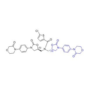 利伐沙班杂质30,5-chloro-N,N-bis(((S)-2-oxo-3-(4-(3-oxomorpholino)phenyl)oxazolidin-5-yl)methyl)thiophene-2-carboxamide