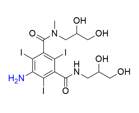 碘普罗胺杂质08,5-amino-N,N′-bis(2,3-dihydroxypropyl)-2,4,6-triiodo-N methylbenzene-1,3-dicarboxamide