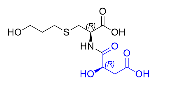 福多司坦杂质01,(R)-4-(((R)-1-carboxy-2-((3-hydroxypropyl)thio)ethyl)amino)-3-hydroxy-4-oxobutanoic acid