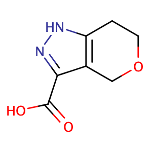 1,4,6,7-四氫吡喃[4,3-C]吡唑-3-羧酸,Pyrano[4,3-c]pyrazole-3-carboxylic acid, 1,4,6,7-tetrahydro- (9CI)