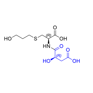 福多司坦杂质01,(R)-4-(((R)-1-carboxy-2-((3-hydroxypropyl)thio)ethyl)amino)-3-hydroxy-4-oxobutanoic acid