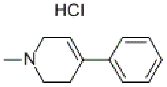 1-methyl-4-phenyl-1,2,3,6-tetrahydro pyridine HCL